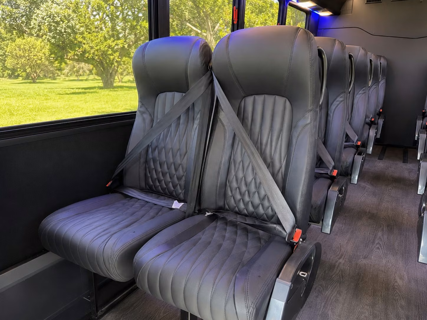 15 passenger minibus interior