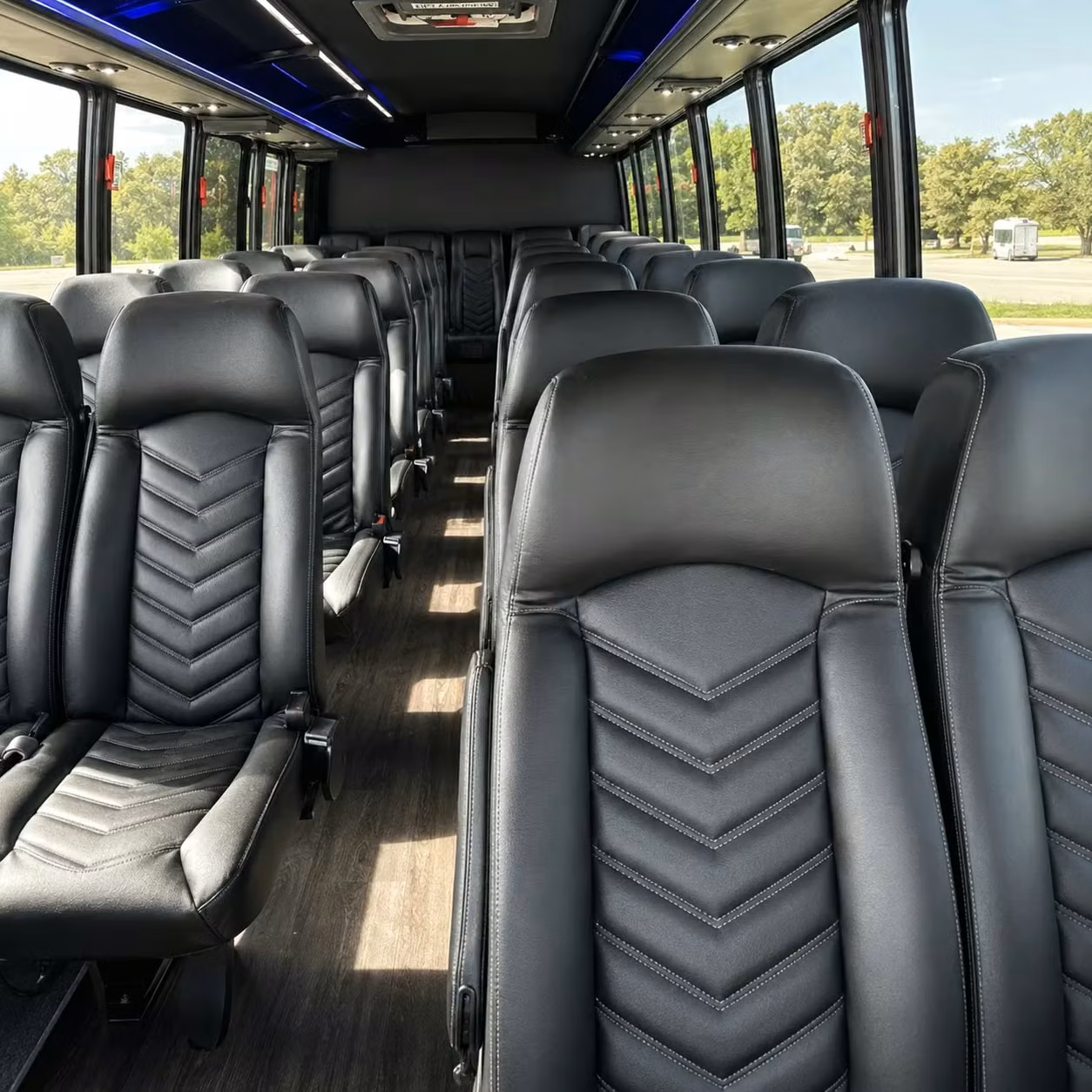 25 passenger minibus interior