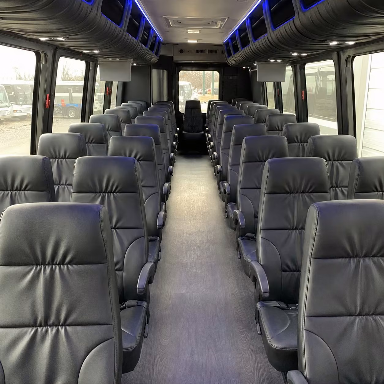 28 passenger minibus inside