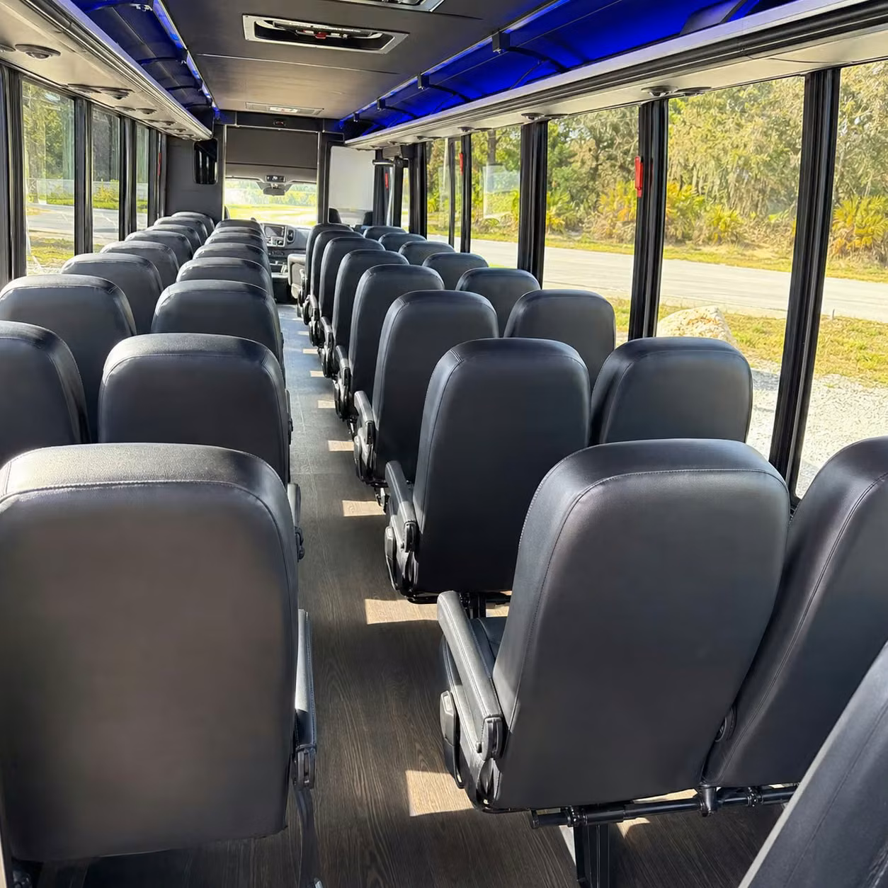 35 passenger minibus inside