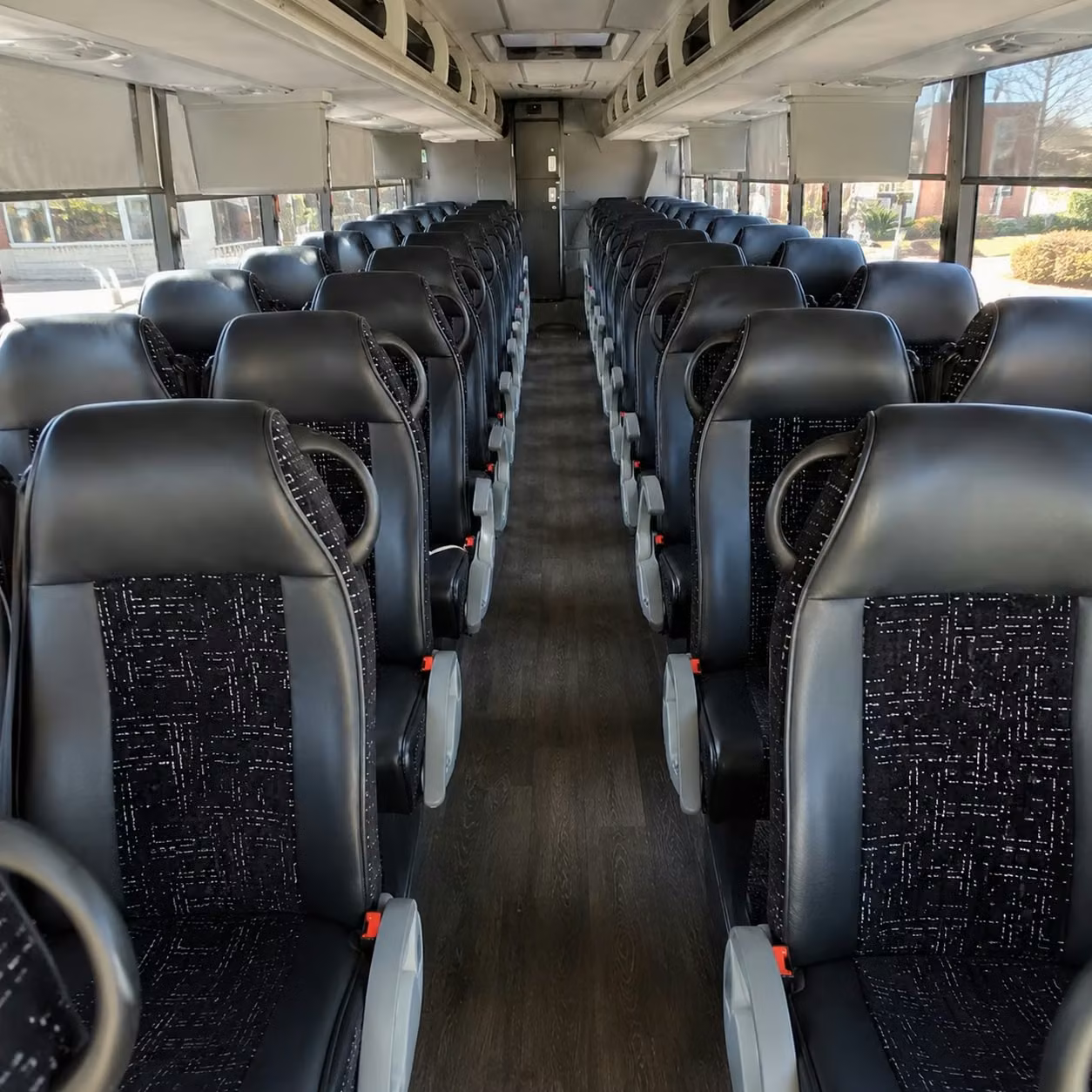 56 passenger charter bus interior