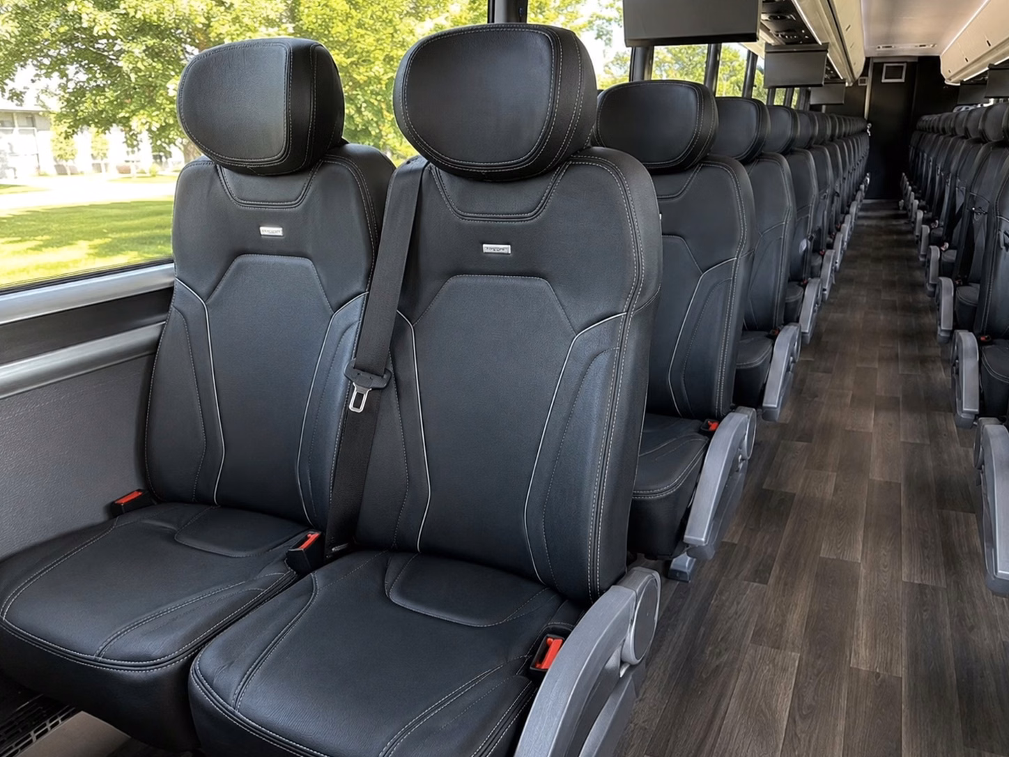 homestead charter bus interior